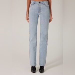 BRAND NEW SAME Classic High-Rise Straight Leg Jeans - Light Blue in Size 27